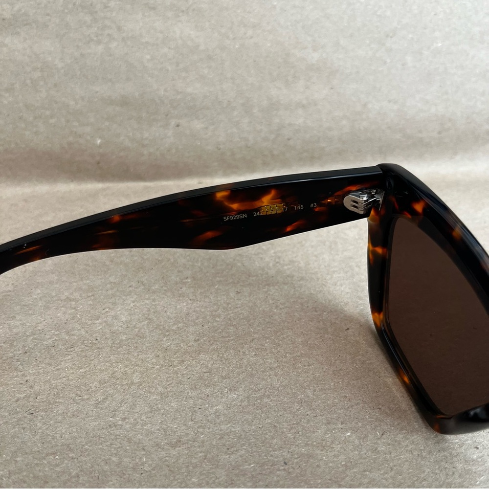 Salvatore Ferragamo Tortoiseshell Cat-Eye Sunglasses with Brown Lenses - Picture 5 of 7